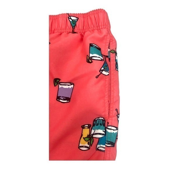 True Nation Cocktail Graphics Size XLT Polyester Men’s Shorts Swim Trunks Lined - Picture 7 of 7